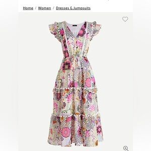 J. Crew Vibrant Floral Maxi Dress